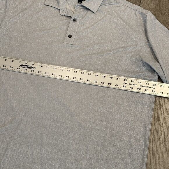 Footjoy Golf Polo Shirt Mens XL Gray Geometric All Over Print Pattern Preppy - Picture 5 of 7